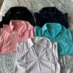 EUC Lilly Pulitzer golf Bundle!!! Collared Polo Shirts - Set of 5